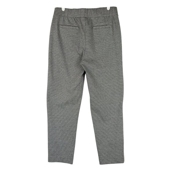 Croft & Barrow Women's Stretch Houndstooth Pintuck Black/White Ankle Pants Small - Picture 2 of 10